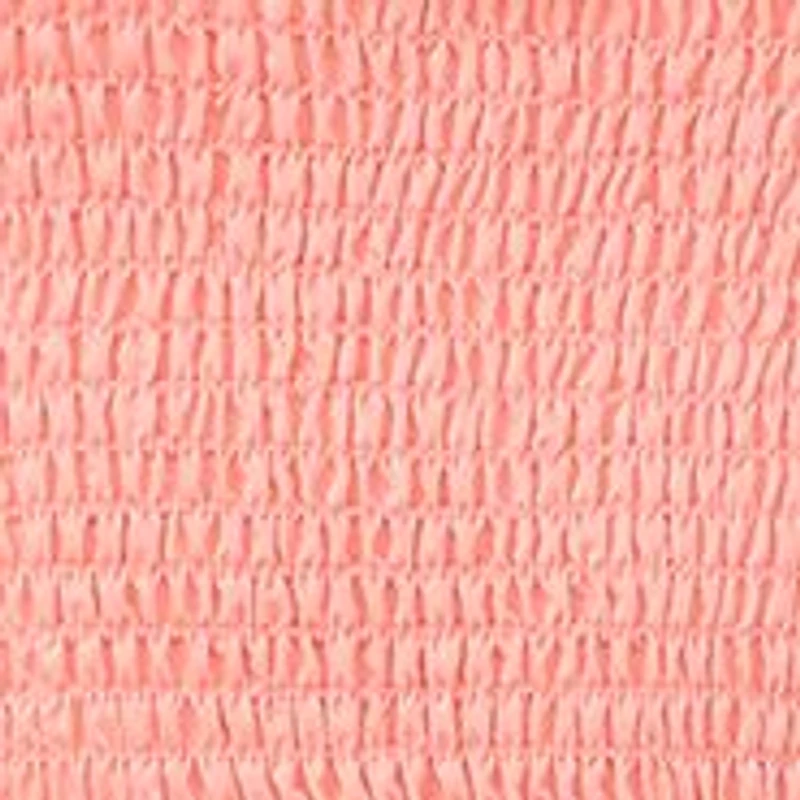 Petite Smocked Bodice Ruffle Off the Shoulder Midi Dress