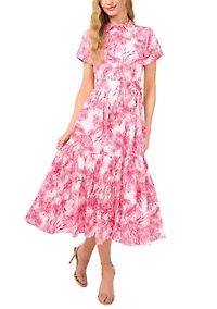 Petite Printed Shirtdress