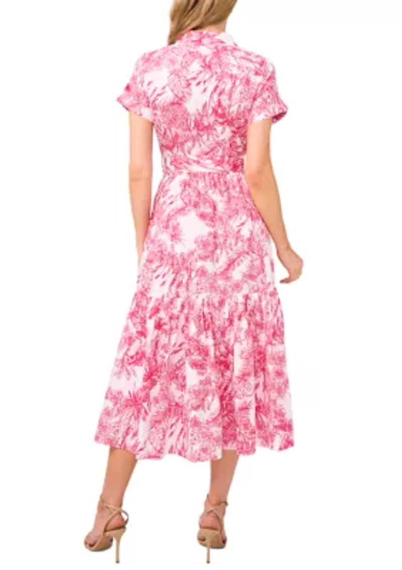 Petite Printed Shirtdress