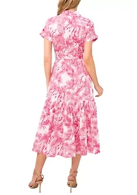 Petite Printed Shirtdress