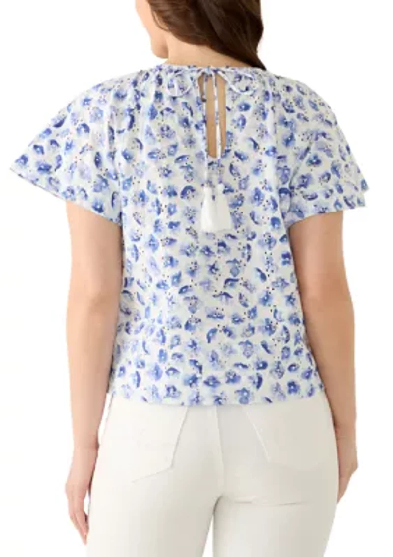 Petite Short Sleeve Raglan Top