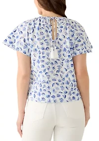 Petite Short Sleeve Raglan Top