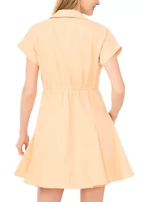 Petite Dolman Sleeve Mini Shirtdress