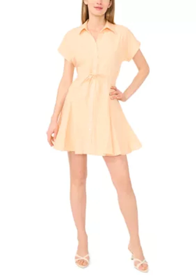 Petite Dolman Sleeve Mini Shirtdress