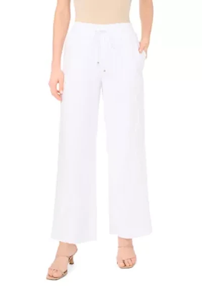 Petite Elastic Tie Waist Pants