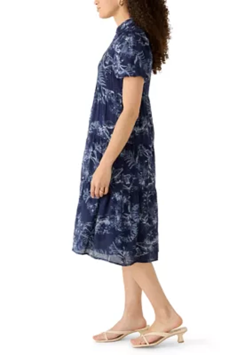 Women's Tiered Maxi Shirtdress