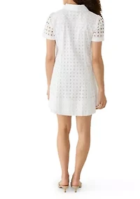 Petite Collared Button Down Dress