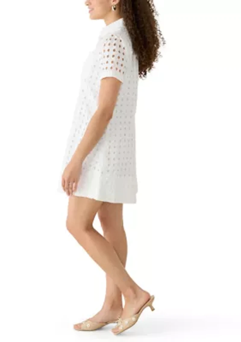 Petite Collared Button Down Dress
