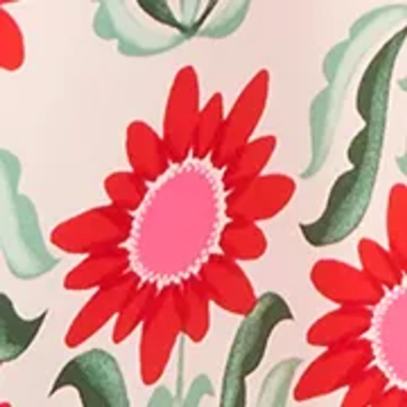 Petite Retro Floral Printed Dress