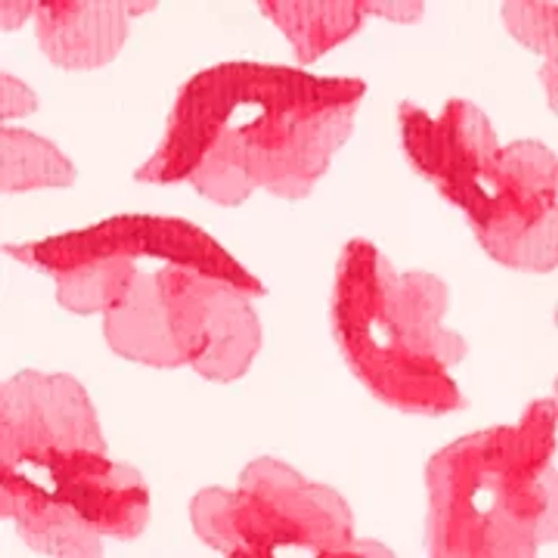 Petite Short Sleeve Print Sweater