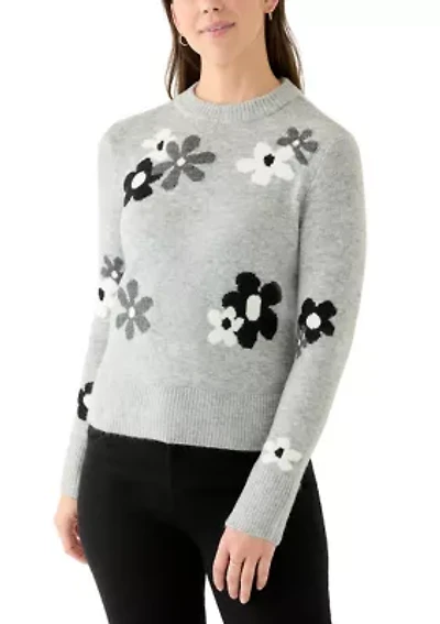 Petite Floral Sweater