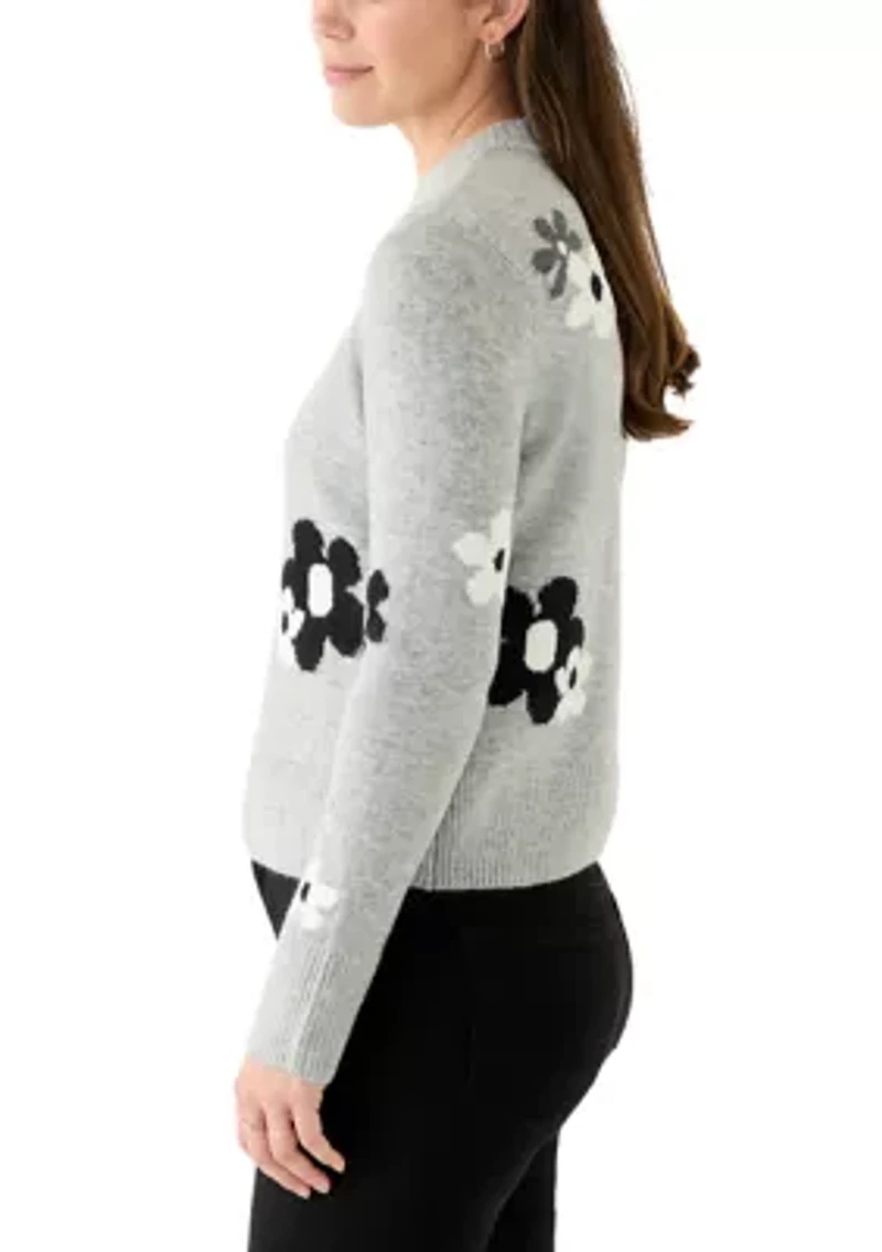 Petite Floral Sweater