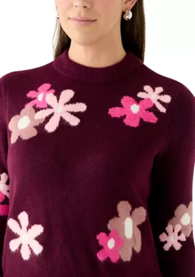 Petite Floral Sweater