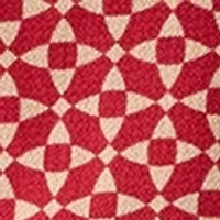 Petite 3/4 Sleeve Mulberry Red V-Neck Button Blouse