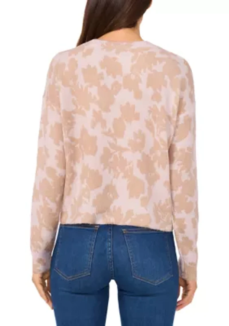 Petite Printed Pullover Sweater