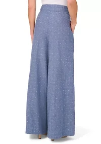 Petite Pleated Wide Leg Pants