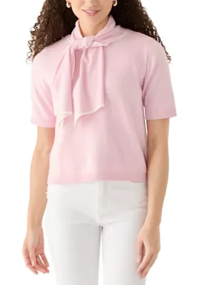 Petite Short Sleeve Pullover Top