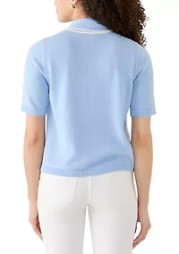 Petite Short Sleeve Pullover Top
