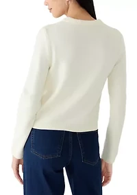 Petite Scarf Tie Cardigan