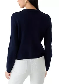 Petite Scarf Tie Cardigan