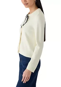 Petite Scarf Tie Cardigan
