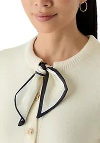 Petite Scarf Tie Cardigan