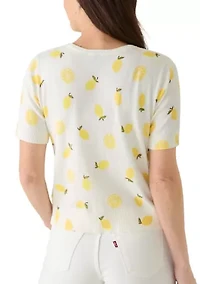 Women's Lemon Print Sweater
