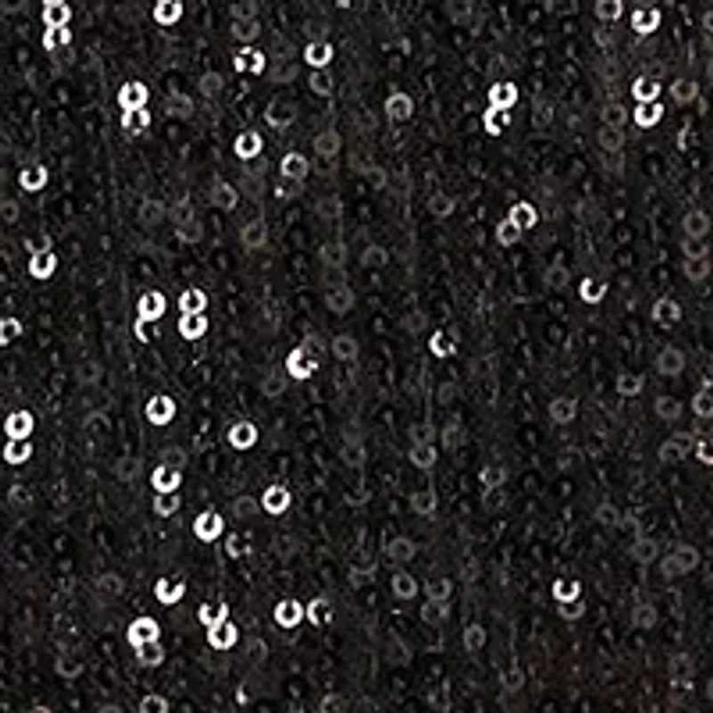 Women's Long Cold Shoulder Asymmetrical Neck Sequin Top