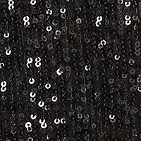 Women's Long Cold Shoulder Asymmetrical Neck Sequin Top