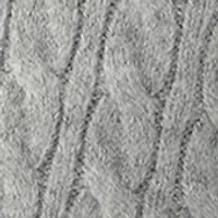 Women's Short Puff Sleeve Embroidered Cable Sweater