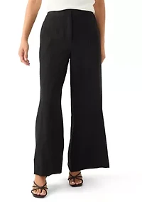 Petite High Rise Single Pleat Pants