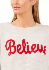 Petite Believe Sweater