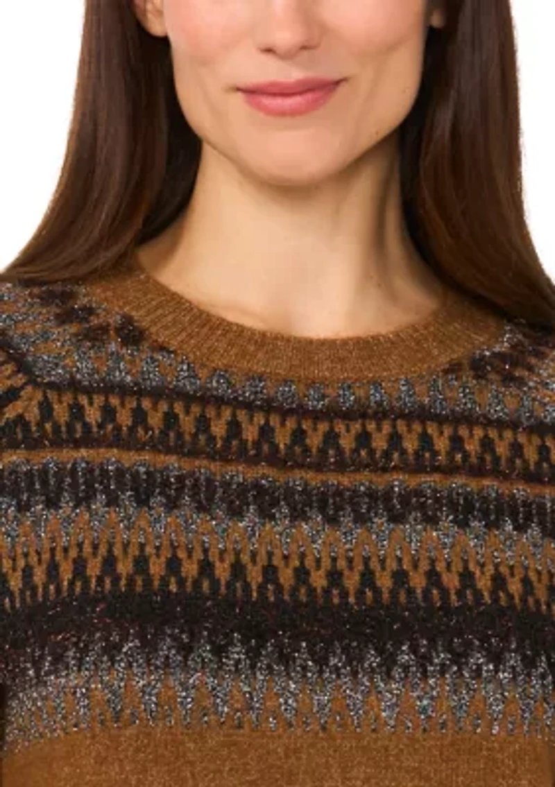 Petite Fair Isle Printed Sweater