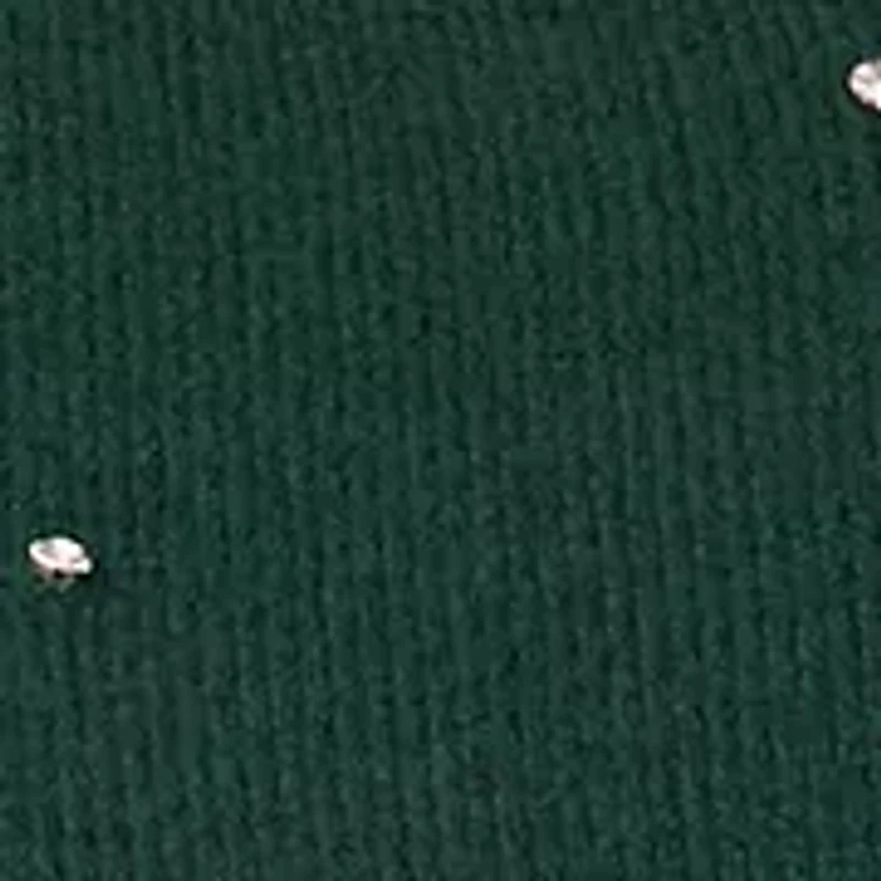 Plus Allover Rhinestone Crew Neck Sweater