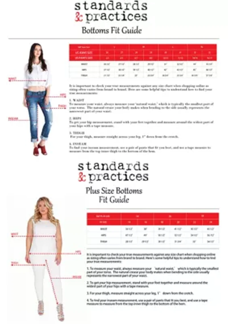 Standards & Practices Women's Plus Off-White High Waist Wide Leg Pants