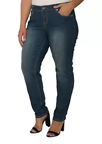 Plus Dark Wash Skinny Jeans