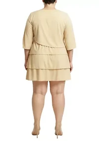 3/4 sleeve Mini Dress