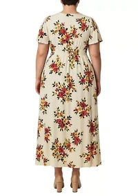 Button Front Maxi Dress