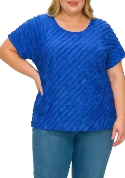 Soloid Ruffle Blouse