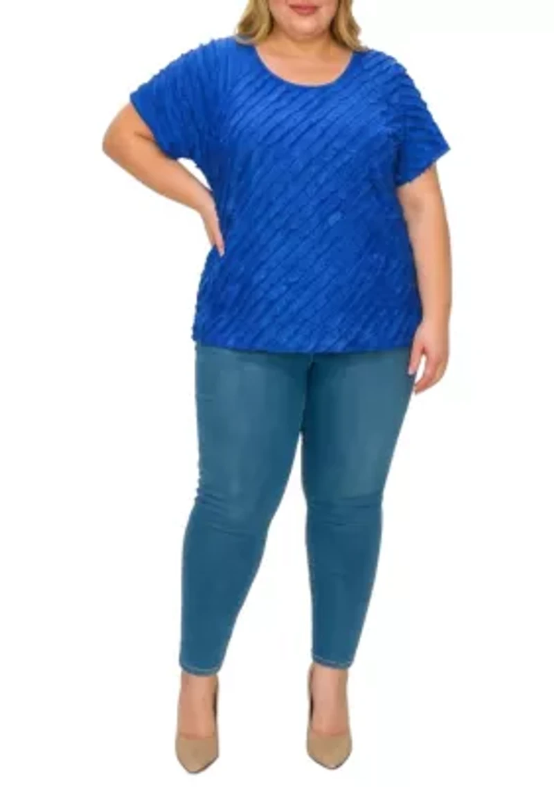 Soloid Ruffle Blouse