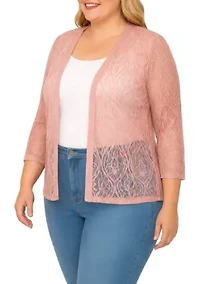 3/4 Sleeve Sequin Poncho Top