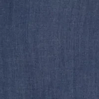 Poetic Justice Curvy Women's Tencel Denim High-Low Wrap Shirt With Fishtail