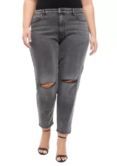Plus Super High Rise Relaxed Mom Jeans