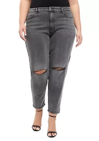 Plus Super High Rise Relaxed Mom Jeans