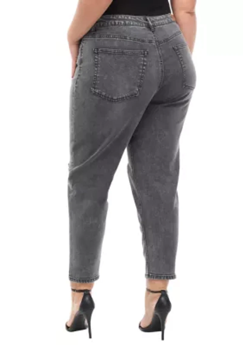 Plus Super High Rise Relaxed Mom Jeans