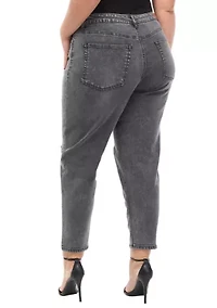 Plus Super High Rise Relaxed Mom Jeans
