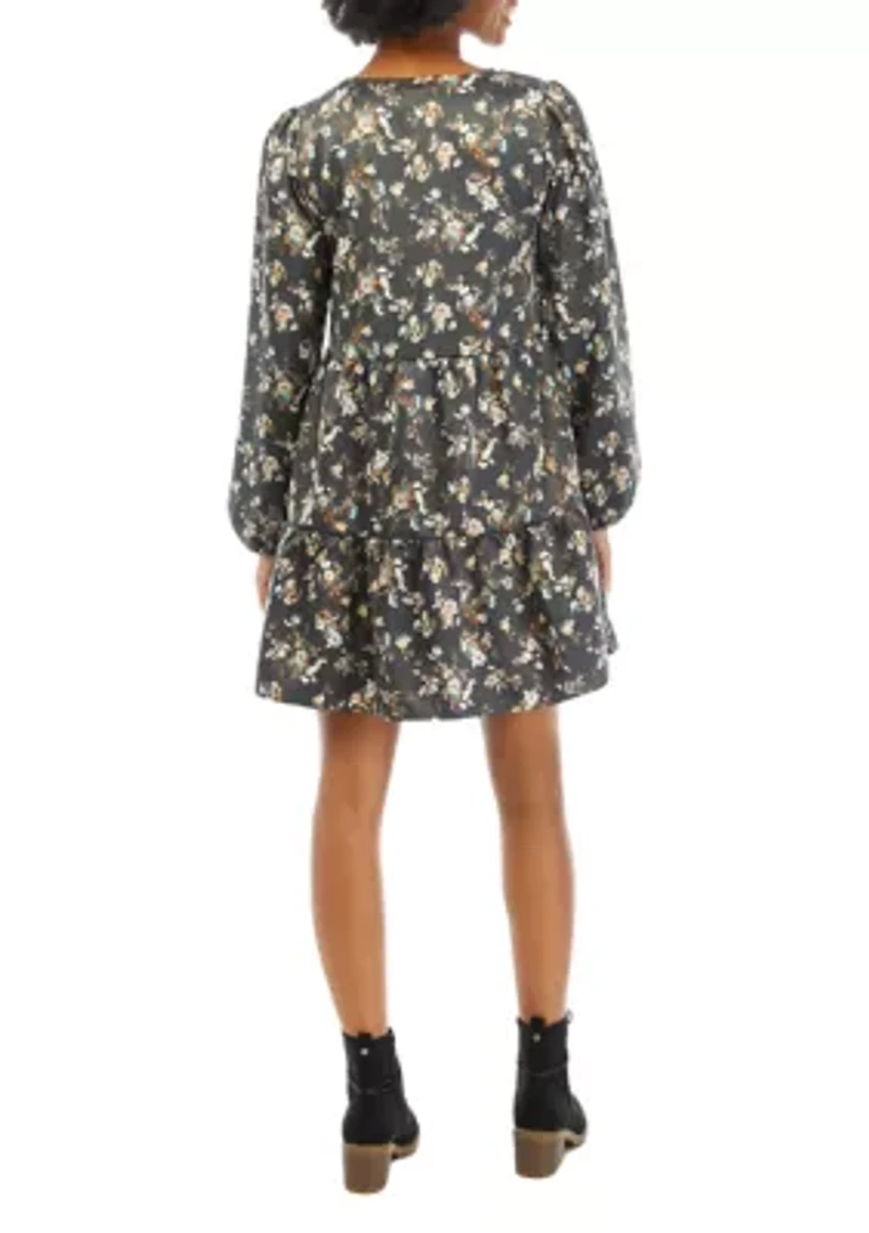 Long Sleeve Tiered Dress