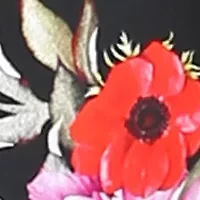 Plus Size Floral  V-Neck Swim Tankini Top