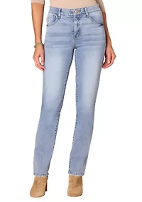 Women's High Rise Straight Leg Jeans