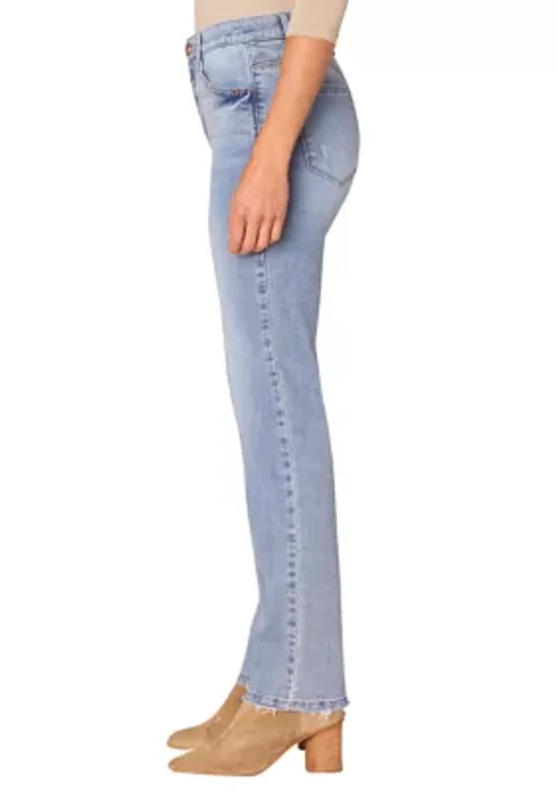 Women's High Rise Straight Leg Jeans
